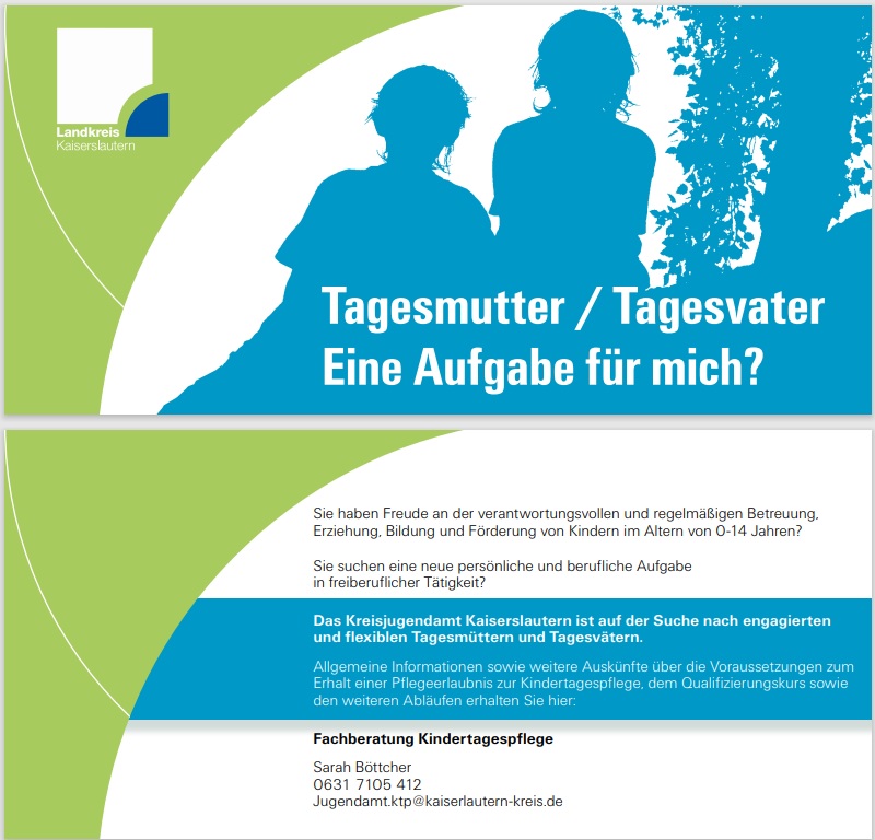 Kindertagespflegepersonen im Landkreis Kaiserslautern gesucht! Wie werde ich Tagesmutter oder
